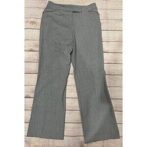 Ann Taylor Dress Pants Womens Straight Gray Trousers Slacks Business Size 8